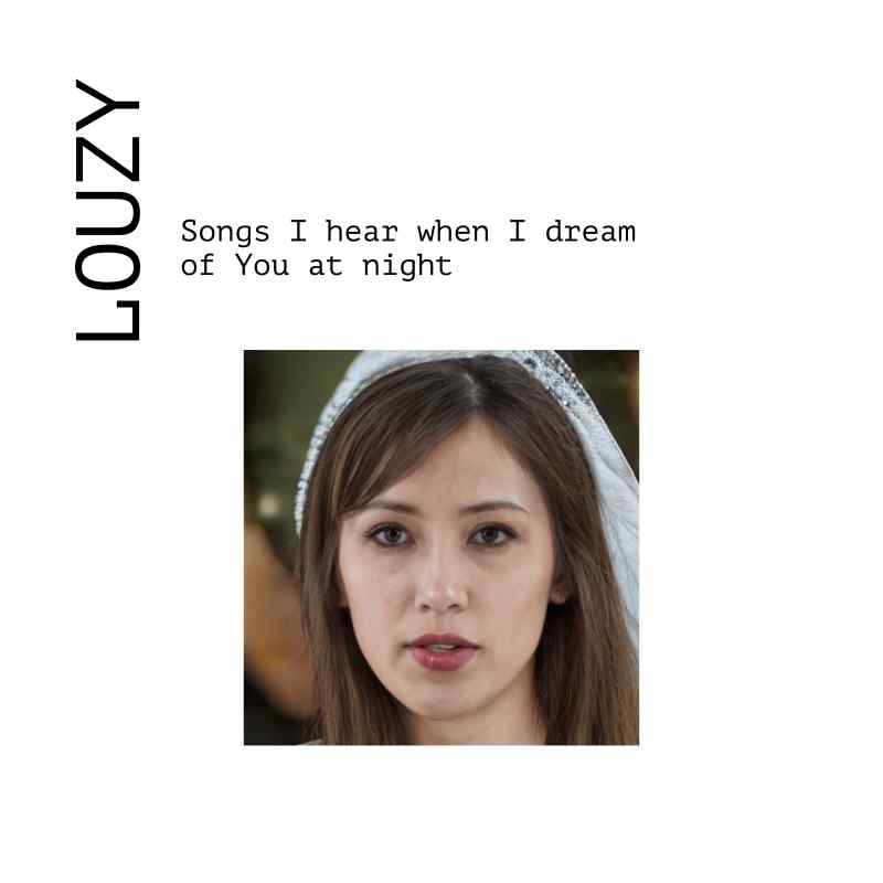 Cover artwork showing a young romantic AI-generated woman's face